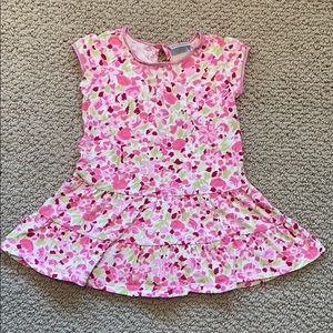 Like New Hanna Andersson Floral Short Sleeve Dress